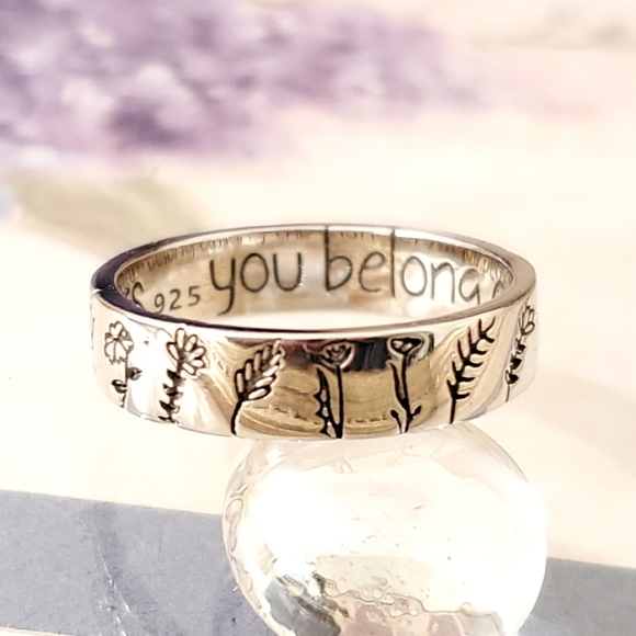 🥳F1 NEW 925 Wildflower Ring Bohemia Ring - Picture 6 of 7
